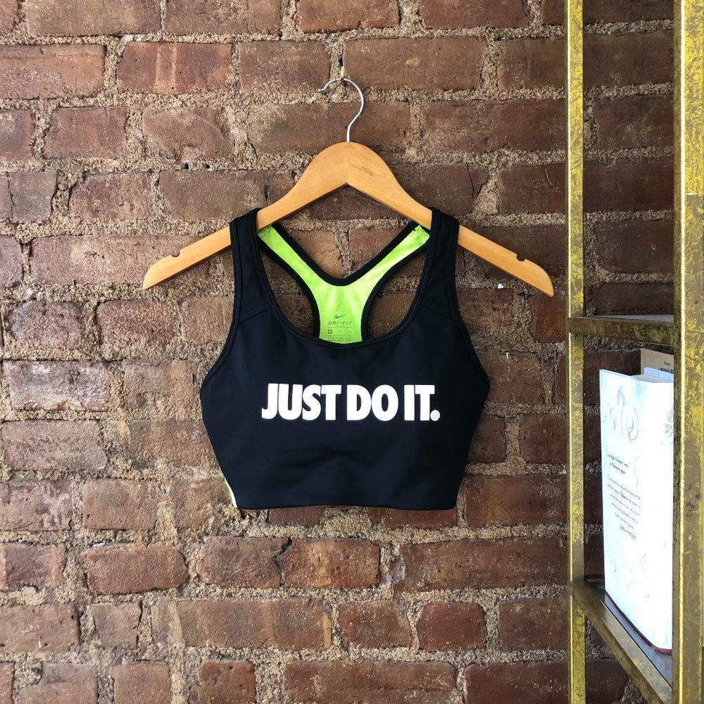 Nike Sports Bra, Just Do It, NWOT, Size M